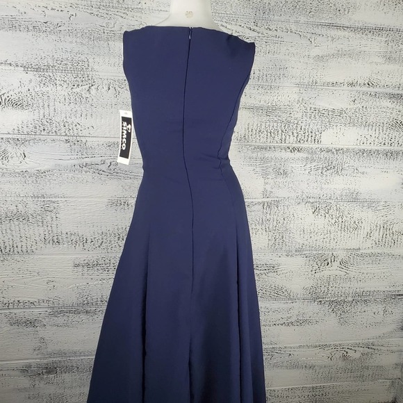 Simco Formalwear Women Fit and Flare Prom Sleeveless Dress Size 0 - Picture 13 of 14